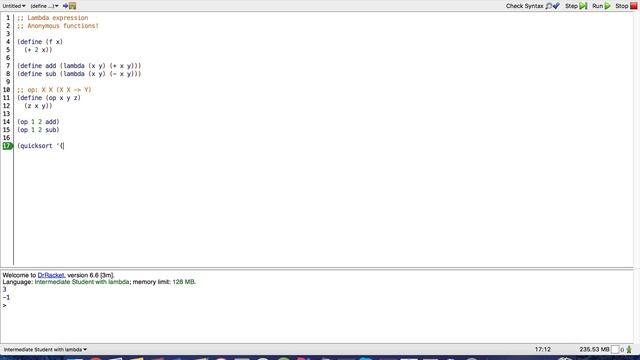 Functional Programming (Racket): Lambda Expressions смотреть онлайн