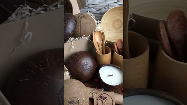 Экопосуда   Coconut Home. Новогодние подарки.