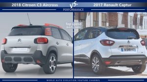 2018 Citroen C3 Aircross vs 2017 Renault Captur (technical comparison)