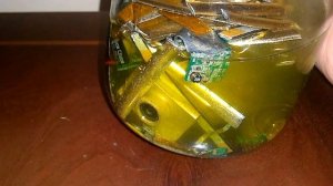 Снятие позолоты. Перекись лимонка и соль