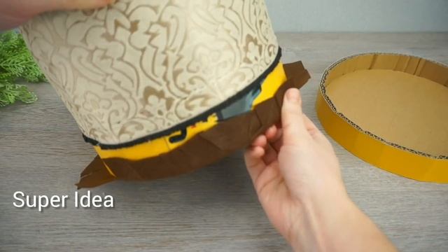 DIY Изысканный ОРГАНАЙЗЕР с крышкой из картона и джута