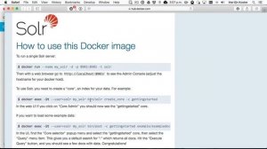 Solr on Docker with Kitematic