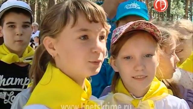 Экологическая смена открылась в лагере "Чайка... смотреть онлайн