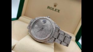 Обзор часов Rolex Datejust II Diamonds Full Pave Tuning 41 mm 126300 CUSTOM