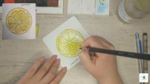 Как нарисовать лимон?  Лимон акварелью. Уроки рисования. #рисуемсдетьми