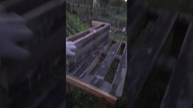 Садовая лавочка Трансформер из деревянного поддона. смотреть онлайн