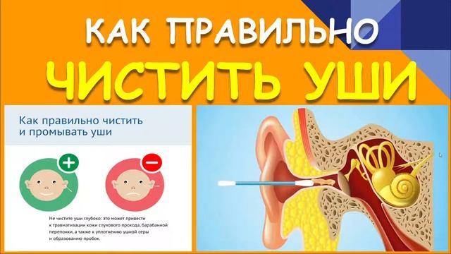 КАК ПРАВИЛЬНО ЧИСТИТЬ УШИ. ПОЧЕМУ НЕЛЬЗЯ ВАТНЫМИ ПАЛОЧКАМИ смотреть онлайн