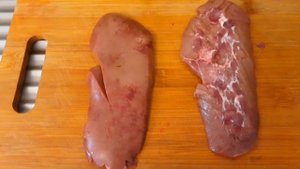 Гренки с Почками и картофелем. Свиные почки с овощами ???/Toasts, Rognons de porc et pomme de terre