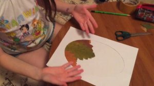 Поделка из осенних листьев