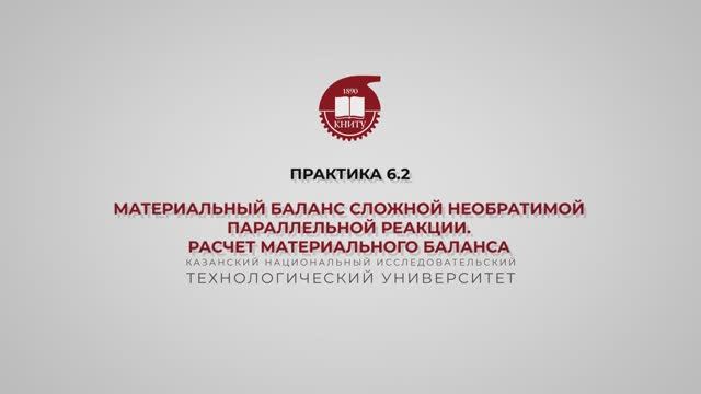 Анисимова В.И. Практика 6.2. МБ сложной необратимой параллельной реакции