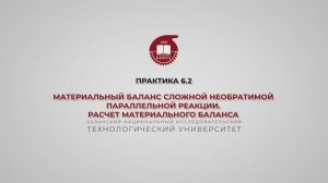 Анисимова В.И. Практика 6.2. МБ сложной необратимой параллельной реакции