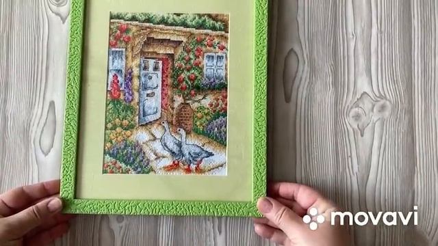 Сериал "Все мои вышитые работы и запасы наборов".Серия 2 "Сад,домики,кухня,рукоделие". смотреть онлайн