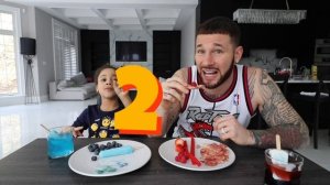 Red Food VS Blue Food Challenge | FamousTubeKIDS