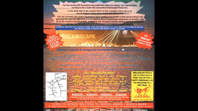 DREAMSCAPE 5 HULL - DJ CLARKEE 18-12-1992