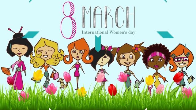 Happy women's day! С праздником 8 марта! смотреть онлайн