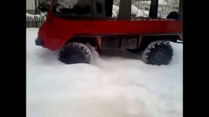 Вездеходы   Pinzgauer 4x4 вместо грейдера ЗИМА и СНЕГ