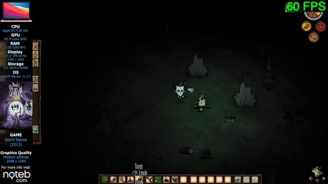Don't Starve - Apple MacBook AIR M1 [ 8-core ] смотреть онлайн
