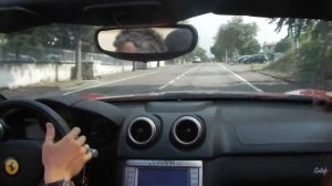 Riding in a 2008 Ferrari California in Marranello