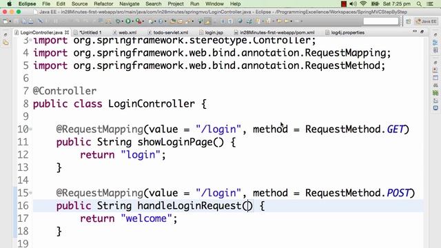 Spring MVC - ModelMap and @RequestParam смотреть онлайн
