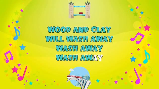 London Bridge is Falling down lyrics || Nursery rhyme @Sparrowkids111 смотреть онлайн