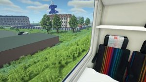 Пассажирский вагон "Невский Экспресс" в Майнкрафт Immersive Railroading от автора nordon73.