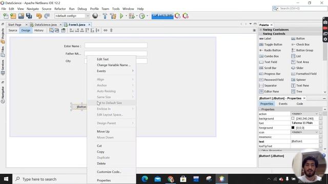 Java tutorial | Simple Form| User Inputs | For Absolute Beginners #5