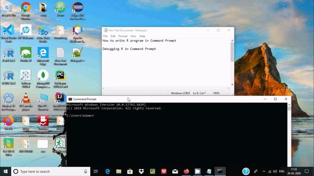 how to run r in command prompt