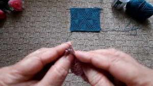 Шикарный узор РОМБЫ для кардиганов , пледов. // Схема узора.//