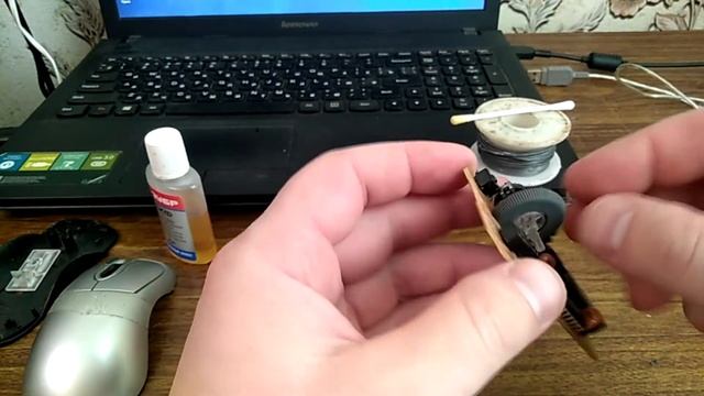 Ремонт компьютерной мыши (замена левой кнопки). смотреть онлайн