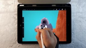 Спящая коала - рисунок на iPad/drawing in Procreate on iPad-sleeping Koala