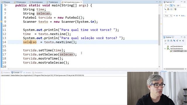 Curso de Java - Variáveis de Classe e Variáveis de Instância - Orientação a Objetos смотреть онлайн