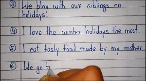 10 Lines On My Holidays In English | Essay On My Holidays | My Holidays 10 lines | My Holidays essa