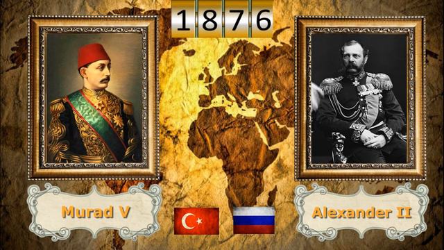 Timeline of the rulers of Turkey and Russia (1721-2021) / Хронология правителей Турции и России