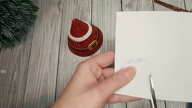 Новогодний #колпак #игрушкана елку #ДедМороз из фоамирана
