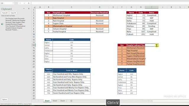 How to use Clipboard in Excel | Excel Quick Tips to Copy and Paste Like a Pro | Prabas MS Office