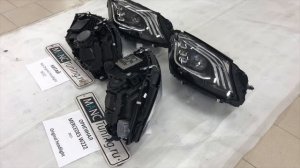 Китайские фары для рестайлинга Mercedes S class W222 - отличия от оригинала