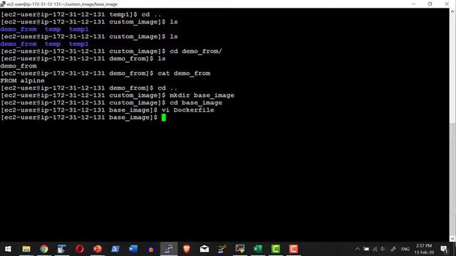 Docker Container Image Build FROM Base Image - Video 22 смотреть онлайн