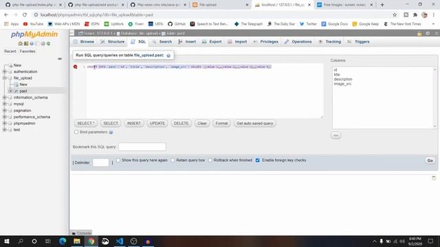 Part-5 | File Upload Validation, Insert Query, Prepare Execute Statement | Upload Image PHP PDO 202