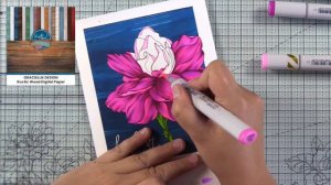 Copic Coloring | Sweet Gardenia Alex Syberia Designs | Amber Rain Davis