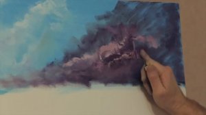 Уроки Живописи Поэтапно  Как Писать Небо и Облака ч  2  Живопись с нуля Max Sk 1
