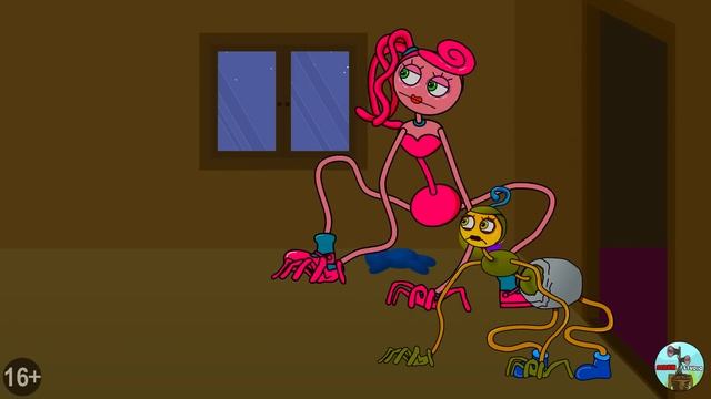 ЧЕЛОВЕК ЗА ОКНОМ ПРОТИВ РЕБЕНКА И МАМЫ ДЛИННЫЕ НОГИ! Поппи Плейтайм Poppy Playtime Мультик Анимация смотреть онлайн