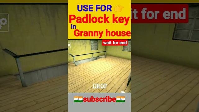 USE FOR PADLOCK KEY IN GRANNY Chapter 2