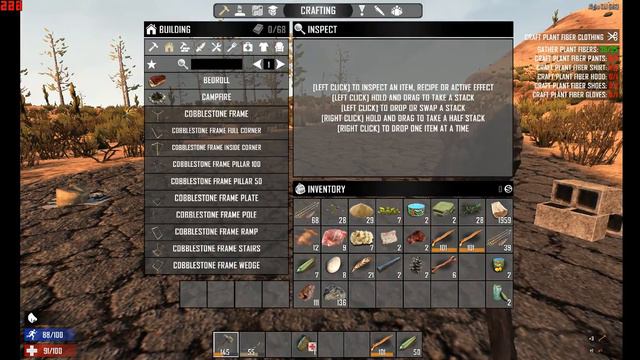 7DaysToDie начало постройки очень нестандартное укрытие,много крафта и предметов.