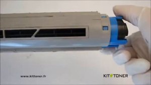 Instructions pour la recharge toner compatible des toners OKI C610, C610DN, C610N.