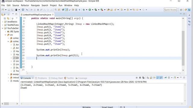 LinkedHashMap in Java (Hindi) | Java collection framework