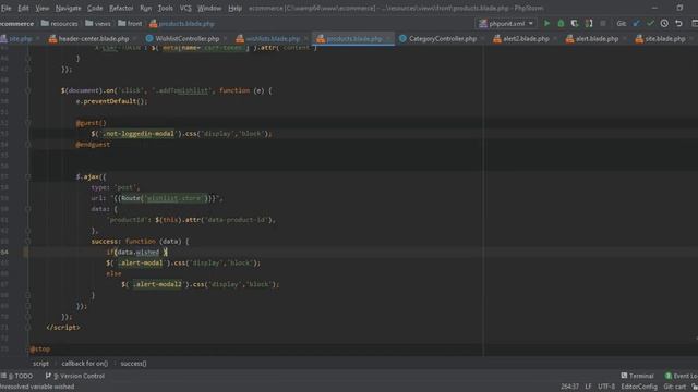 #71 Laravel products Wishlist preview and remove from favourite - eCommerce multi languages ,tenanc