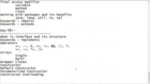 Java Training Day 08 | Java Full Course | Coding Skills