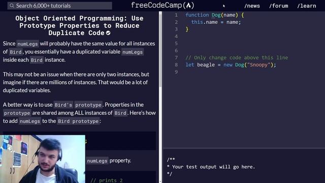 freeCodeCamp solutions - Object Oriented Programming (1 - 16) смотреть онлайн