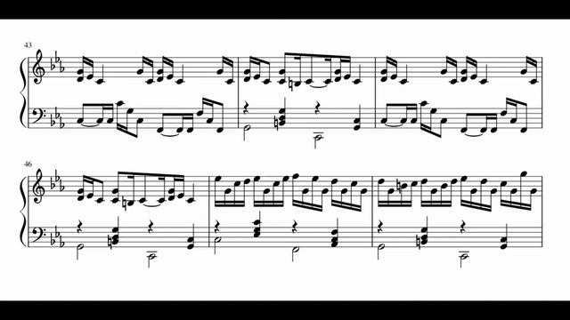 "Tonci Huljic - Croatian Rhapsody" - Piano sheet music (by Tatiana Hyusein) смотреть онлайн