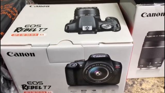 Canon-EOS Rebel T7 DSLR Unboxing смотреть онлайн